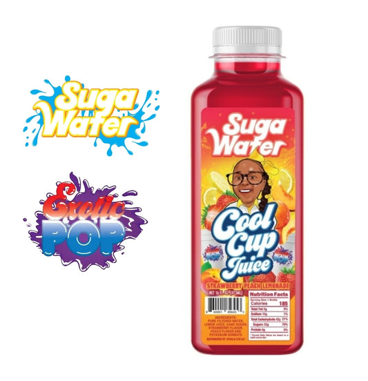 Suga Water x Exoticpop Strawberry Peach Lemonade 16oz