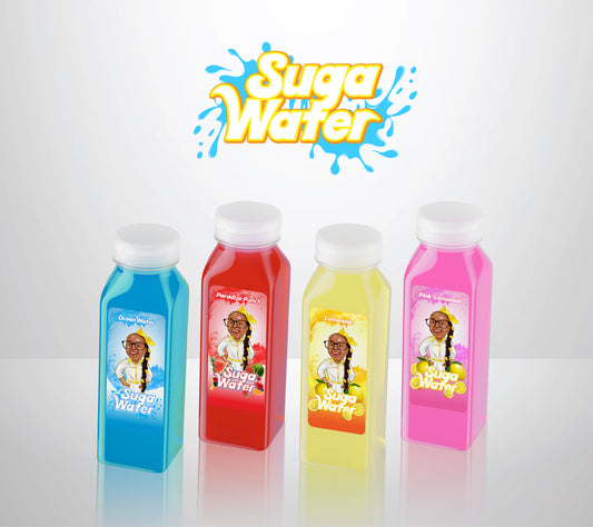 Suga Water Variety Pack case (3, 12oz bottles each of 4 flavors in image)